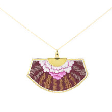 Load image into Gallery viewer, Chinese folk style cloth necklace - Purple
