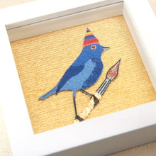 Load image into Gallery viewer, Framed bird painter embroidery decor