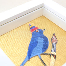 Load image into Gallery viewer, Framed bird painter embroidery decor