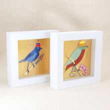 Load image into Gallery viewer, Framed bird painter embroidery decor