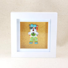 Load image into Gallery viewer, Framed cat frog tee embroidery decor