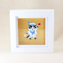 Load image into Gallery viewer, Framed sailer cat embroidery decor
