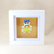 Load image into Gallery viewer, Framed stylish cat embroidery decor