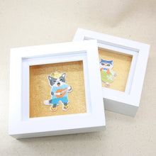 Load image into Gallery viewer, Framed singer cat embroidery decor