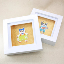 Load image into Gallery viewer, Framed stylish cat embroidery decor