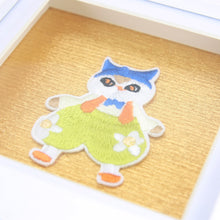 Load image into Gallery viewer, Framed stylish cat embroidery decor