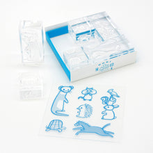 Load image into Gallery viewer, King Jim HITOTOKI clear decoration stamp - Assorted animals (Set of 6)