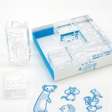 Load image into Gallery viewer, King Jim HITOTOKI clear decoration stamp - Assorted animals (Set of 6)