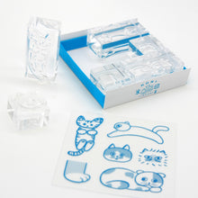 Load image into Gallery viewer, King Jim HITOTOKI clear decoration stamp - Cats (Set of 6)