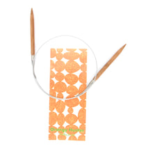 Load image into Gallery viewer, Wooden circular knitting needles 80cm 8mm