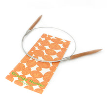 Load image into Gallery viewer, Wooden circular knitting needles 80cm 8mm