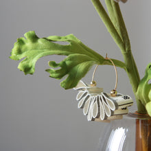 Load image into Gallery viewer, Measuring tape folding fabric earrings