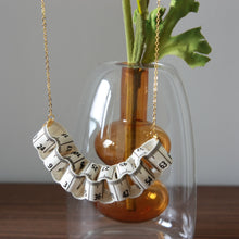 Load image into Gallery viewer, Measuring tape necklace