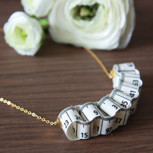 Load image into Gallery viewer, Measuring tape necklace