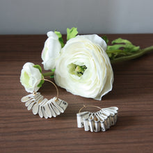 Load image into Gallery viewer, Measuring tape folding fabric earrings