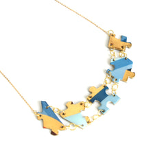 Load image into Gallery viewer, Azure puzzel necklaces
