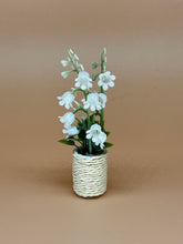 Load image into Gallery viewer, Miniature Pottery Flower &amp; Pot: Tiny Dollhouse Décor - Rattan Pot
