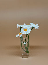 Load image into Gallery viewer, Miniature Pottery Flower &amp; Vase: Tiny Dollhouse Décor - Glass Vase
