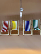Load image into Gallery viewer, Miniature Furniture: Dollhouse Beach chairs (Set of 4)

