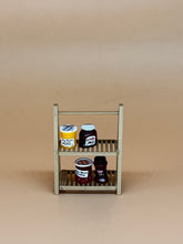 Load image into Gallery viewer, Wooden shelves: Miniature cupboards, mini shelves, Dollhouse décor
