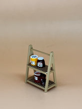 Load image into Gallery viewer, Wooden shelves: Miniature cupboards, mini shelves, Dollhouse décor
