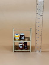 Load image into Gallery viewer, Wooden shelves: Miniature cupboards, mini shelves, Dollhouse décor
