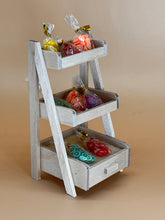 Load image into Gallery viewer, Wood fruit shelves: Miniature, Dollhouse décor

