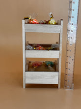Load image into Gallery viewer, Wood fruit shelves: Miniature, Dollhouse décor

