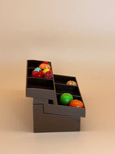 Load image into Gallery viewer, Brown food shelves: Miniature, Dollhouse Food Shelves
