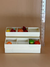 Load image into Gallery viewer, White food shelves: Miniature, Dollhouse Food Shelves
