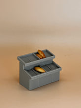 Load image into Gallery viewer, Grey food shelves: (Small size) , Miniature, Dollhouse Food Shelves
