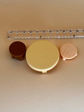 Load image into Gallery viewer, Circle table &amp; chairs: Miniature, Dollhouse Furniture, Tiny Décor
