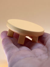 Load image into Gallery viewer, Circle table &amp; chairs: Miniature, Dollhouse Furniture, Tiny Décor
