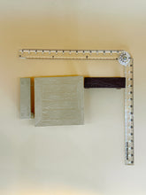 Load image into Gallery viewer, Square table &amp; bench: Miniature, Dollhouse Furniture, Tiny Décor
