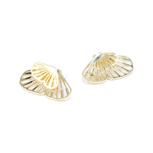 Load image into Gallery viewer, Gold butterfly stud earrings
