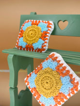 Load image into Gallery viewer, Mini crochet cushion, fabric cushion,  miniatures pillow - Orange
