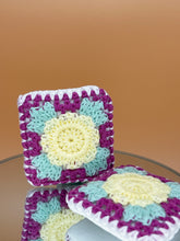 Load image into Gallery viewer, Mini crochet cushion, fabric cushion,  miniatures pillow - Purple
