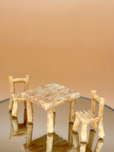Load image into Gallery viewer, Dollhouse furniture (Set of 3), mini table and chair set, miniature toys
