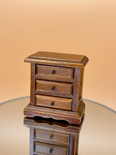 Load image into Gallery viewer, Dollhouse Miniature wooden drawer, Mini bedside chest

