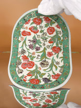 Load image into Gallery viewer, Dollhouse carpet, Green Oval Rug
