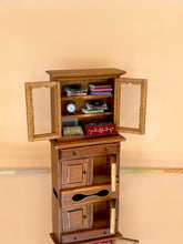Load image into Gallery viewer, Dollhouse Miniature wooden furniture, Tiny wood bookshelf
