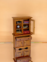 Load image into Gallery viewer, Dollhouse Miniature wooden furniture, Tiny wood bookshelf
