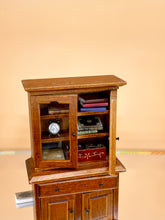 Load image into Gallery viewer, Dollhouse Miniature wooden furniture, Tiny wood bookshelf
