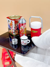 Load image into Gallery viewer, Dollhouse Dai Pai Don: Chinese Asia vibes tableware, Mini retro water bottle, Miniature Teapot Set
