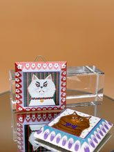 Load image into Gallery viewer, Miniature Wood Cat Painting (Set of 2), Dollhouse Size
