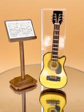 Load image into Gallery viewer, Dollhouse Music stand wooden guitar set

