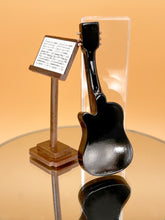 Load image into Gallery viewer, Dollhouse Music stand wooden guitar set
