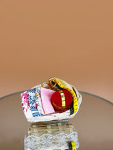 Load image into Gallery viewer, Dollhouse knitting basket, Miniature Pin Cushion basket set
