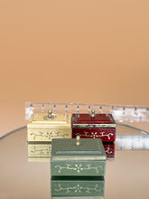 Load image into Gallery viewer, Sewing box, Mini threads , sewing box, miniature sewing box - Red color
