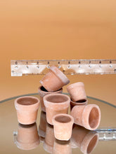 Load image into Gallery viewer, Dollhouse gardening, Terracotta Plant Pots set 1
